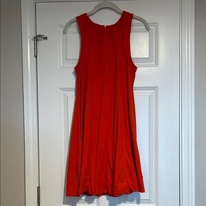 LOFT Red A-Line Sleeveless Dress Women's Medium Petite